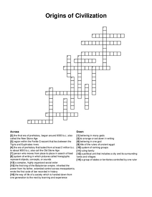 Responsibility Crossword Puzzle Responsibility Crossword Puzzle