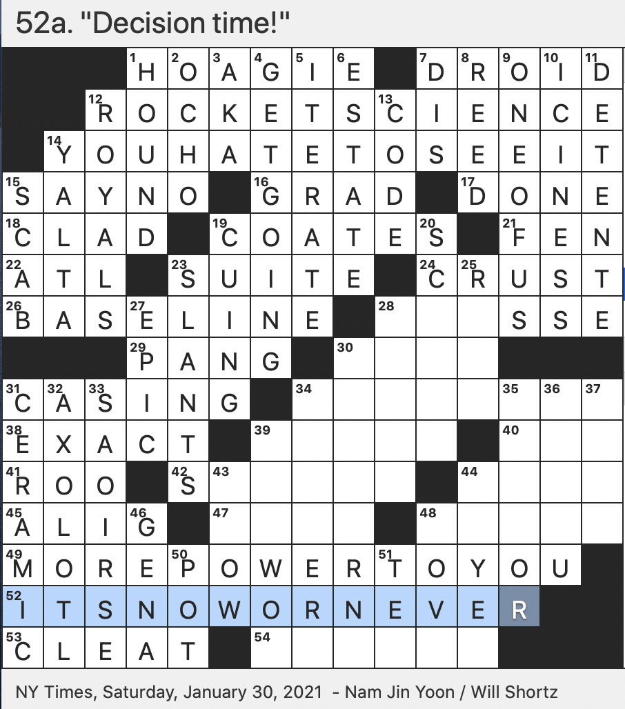 laconic crossword clue