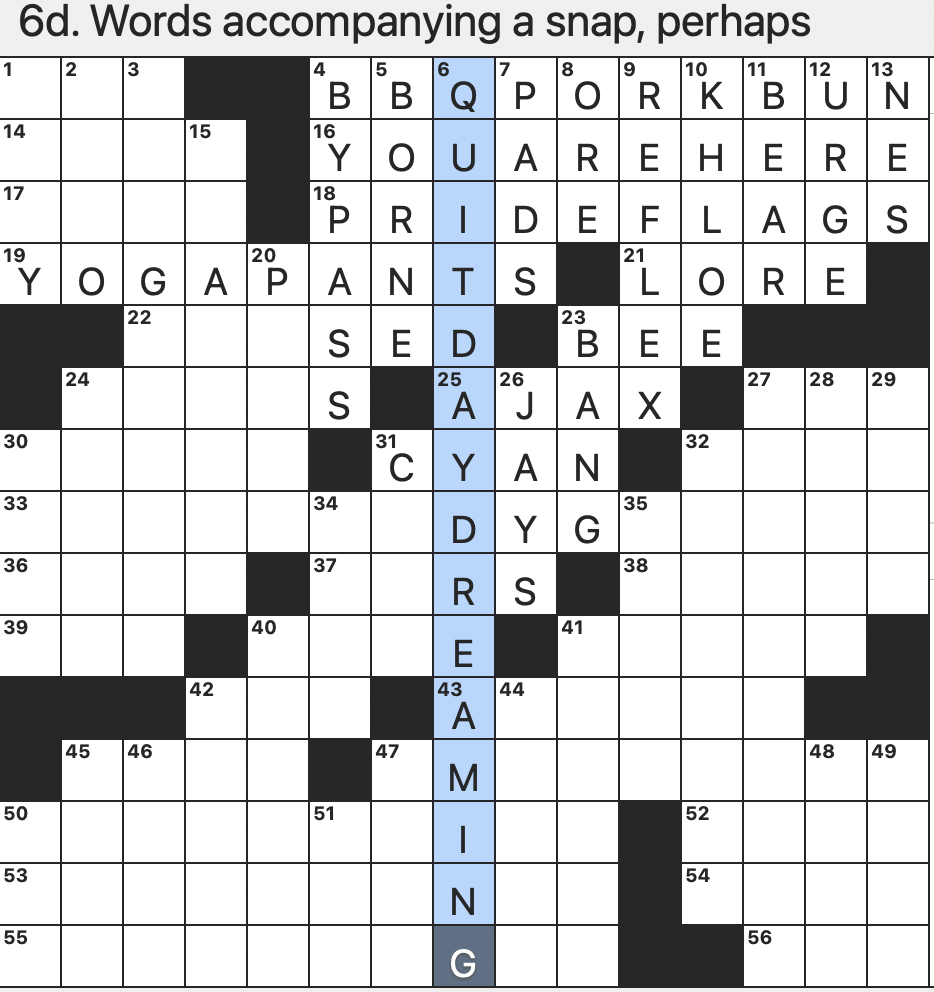 catch sight of crossword clue