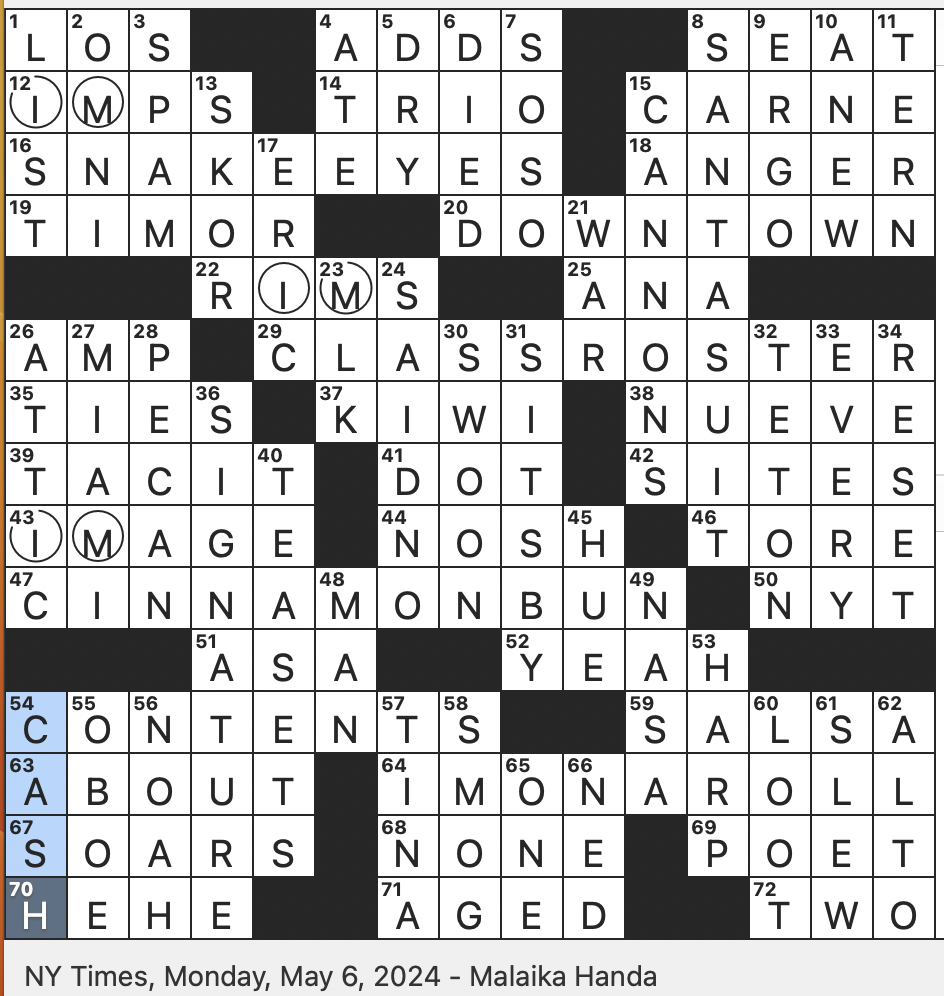 Rex Parker Does The NYT Crossword Puzzle Bob s Burgers Daughter MON 5 6 24 It s Good For absolutely Nothing Per A 1970 1 Hit Many A Phone Call From A Mysterious