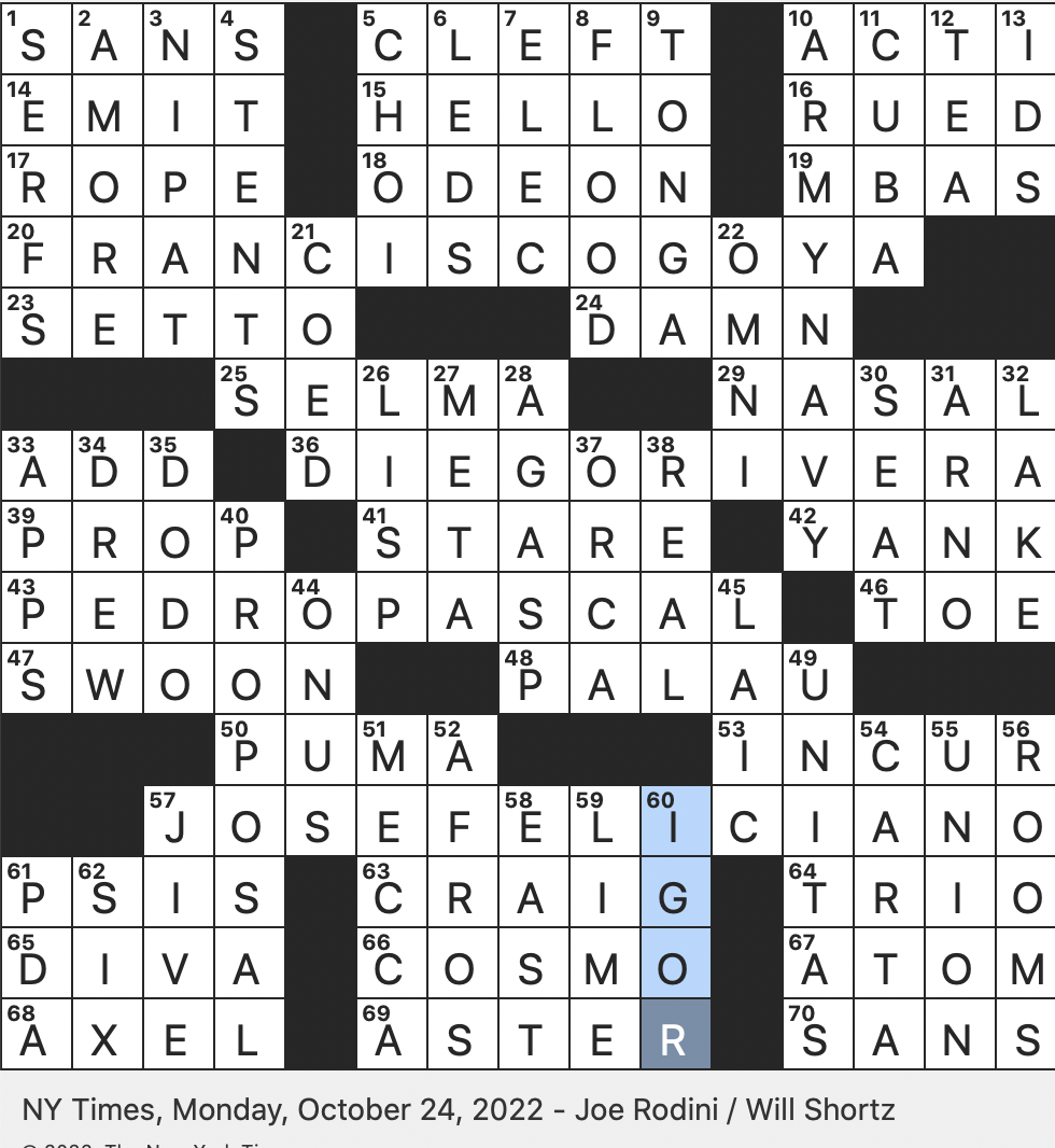 bad actors nyt crossword