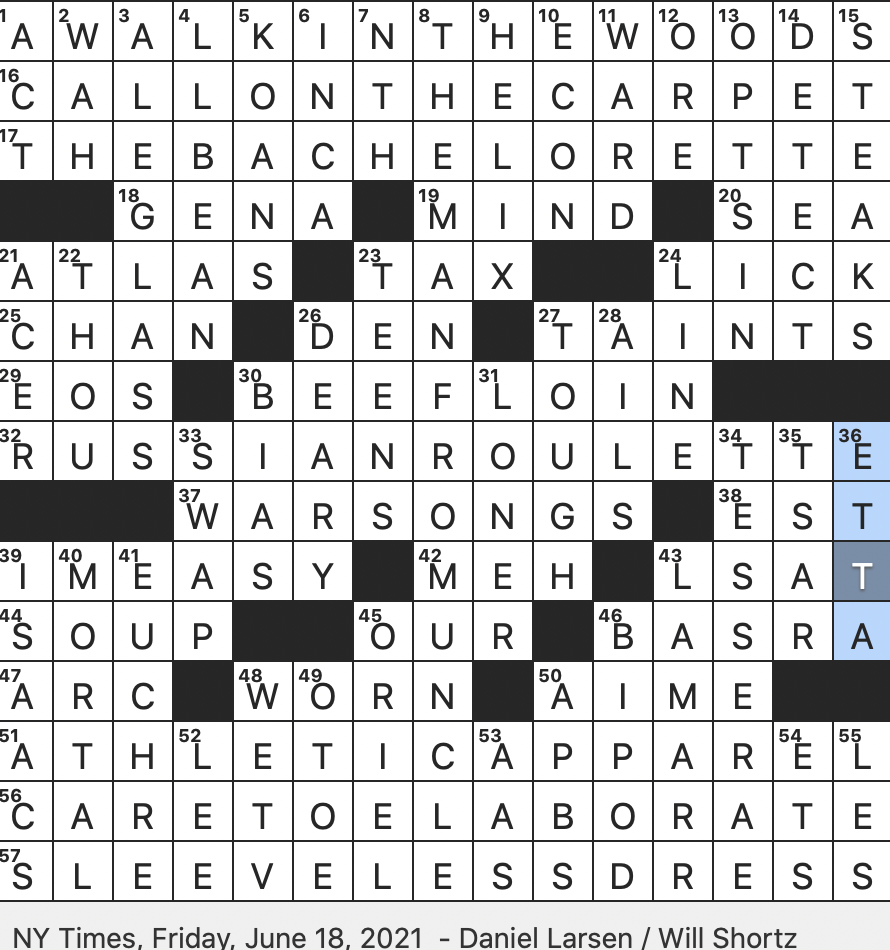 Rex Parker Does The NYT Crossword Puzzle Delilah Player In 1949 s Samson And Delilah FRI 6 18 21 Johnny With 10 World Series Of Poker Bracelets Mother Of The Four Winds Rex Parker Does The NYT Crossword Puzzle Delilah Player In 1949 s Samson And Delilah FRI 6 18 21 Johnny With 10 World Series Of Poker Bracelets Mother Of The Four Winds