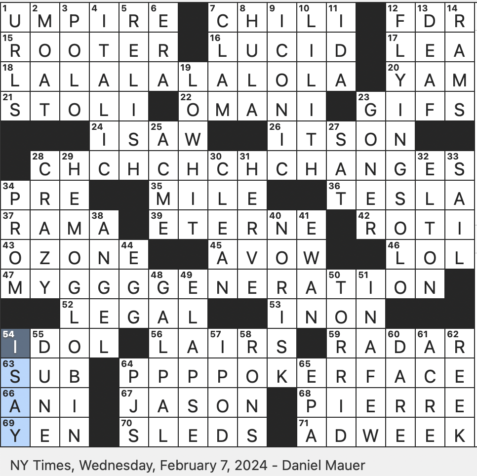 Rex Parker Does The NYT Crossword Puzzle Everlasting Poetically WED 2 7 24 War And Peace Character Who Determines Through Numerology That He Is Destined To Assassinate Napoleon Prez Featured In 