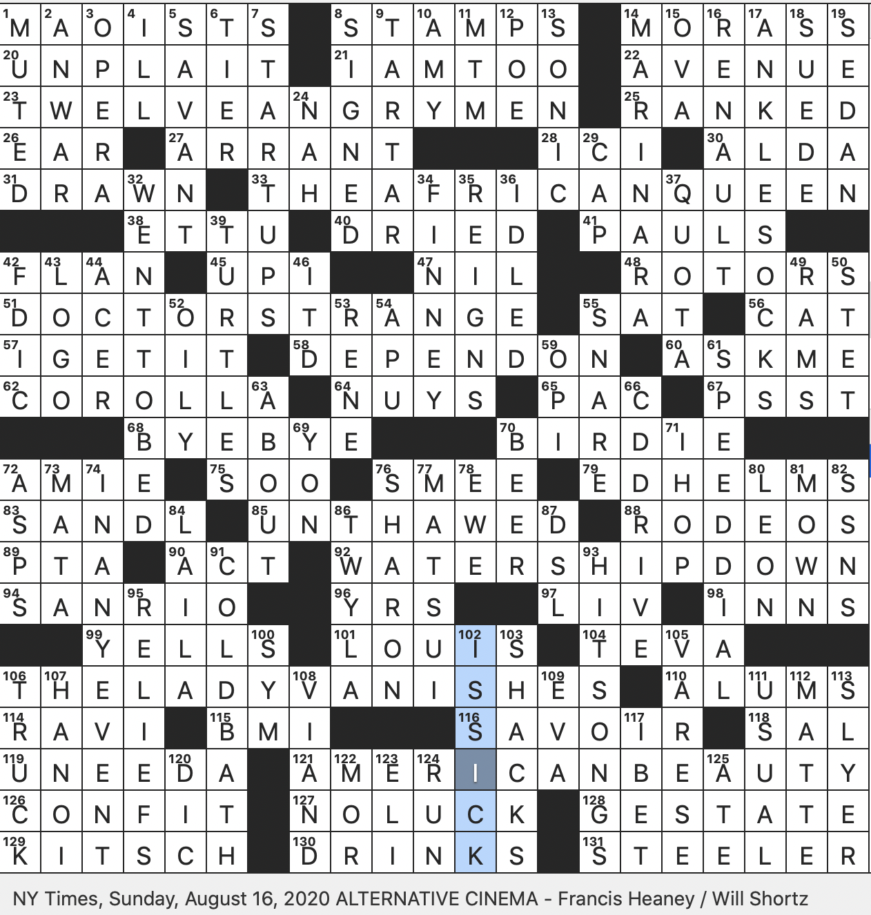Rex Parker Does The NYT Crossword Puzzle First Name Of Peace Nobelist That Ends Ironically SUN 8 16 20 Phillipa Who Played Eliza In Original Cast Of Hamilton Charles Religious Leader Rex Parker Does The NYT Crossword Puzzle First Name Of Peace Nobelist That Ends Ironically SUN 8 16 20 Phillipa Who Played Eliza In Original Cast Of Hamilton Charles Religious Leader