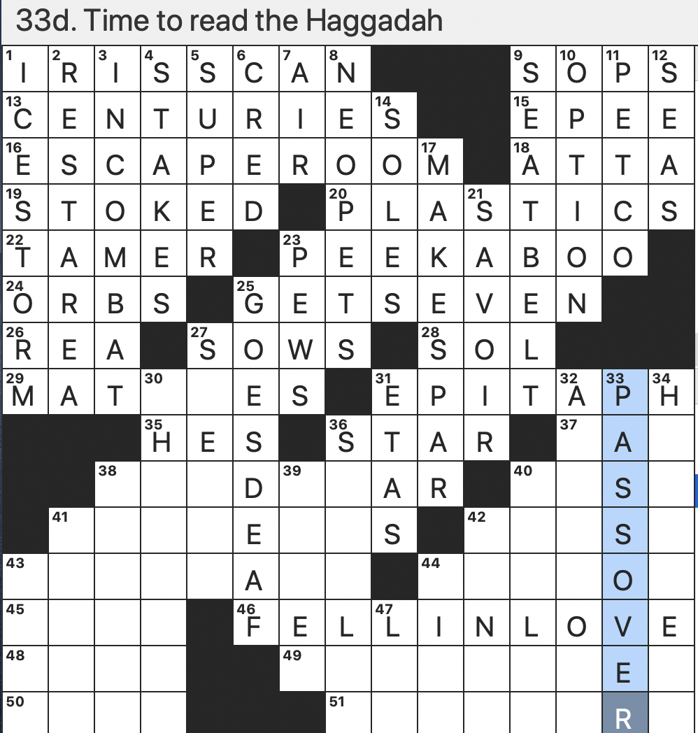 Rex Parker Does The NYT Crossword Puzzle Flour Ground In A Chakki SAT 12 10 22 Cricketer s 100 run Streaks Website With Adoptable Virtual Creatures Rock forming Mineral That Makes Up Over