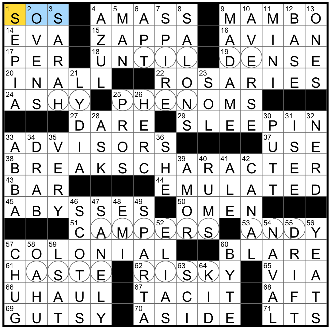 to any degree nyt crossword