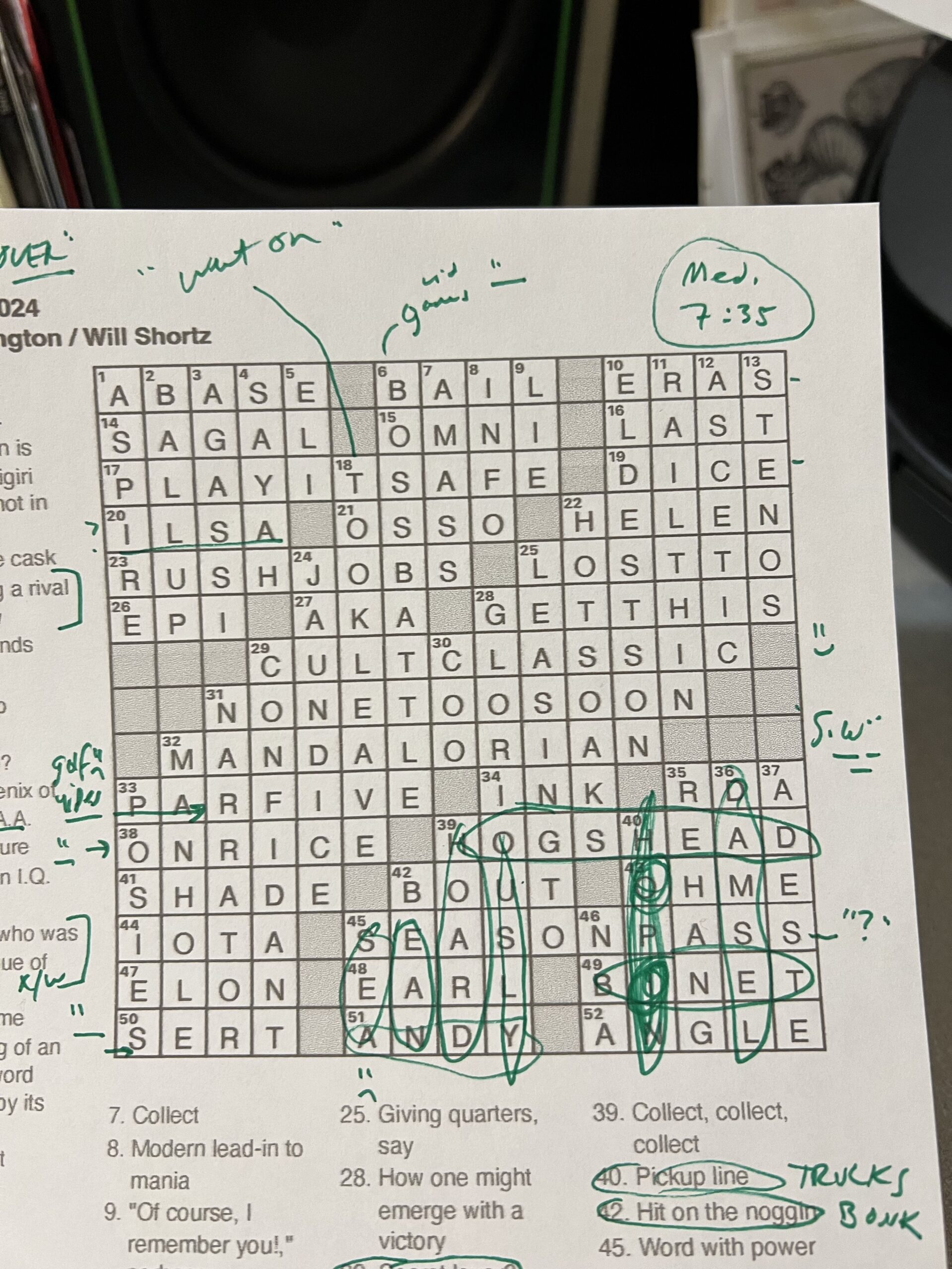 venice's patron crossword clue