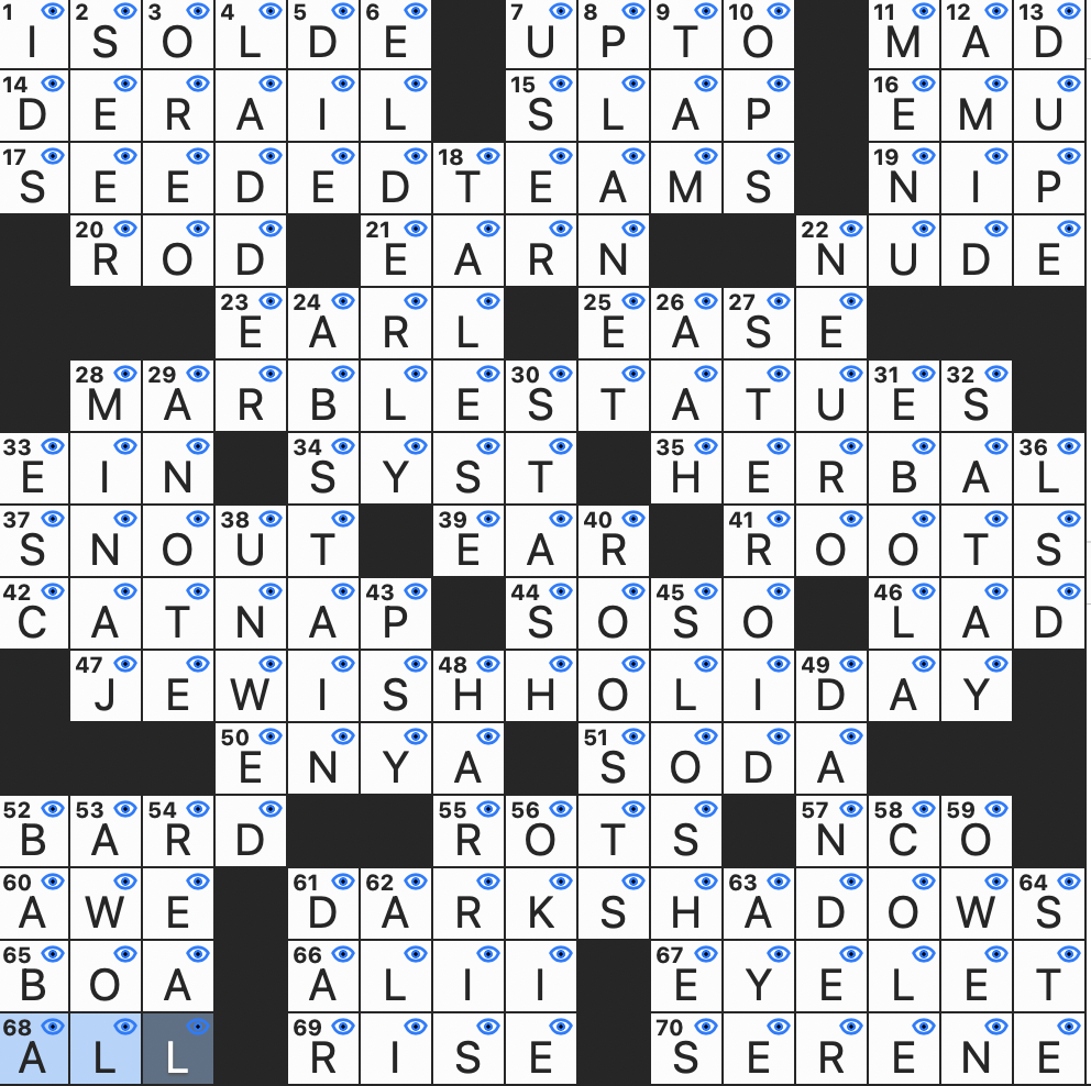 Rex Parker Does The NYT Crossword Puzzle January 2025