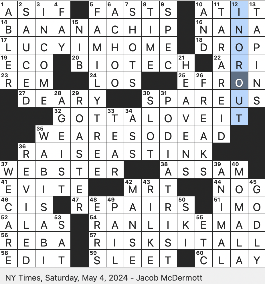 Rex Parker Does The NYT Crossword Puzzle Japanese Aesthetic That Embraces Imperfection SAT 5 4 24 Iconic Line On 1950s TV Altos Might Follow This Vice President Harris s Family Nickname Singles Material Say