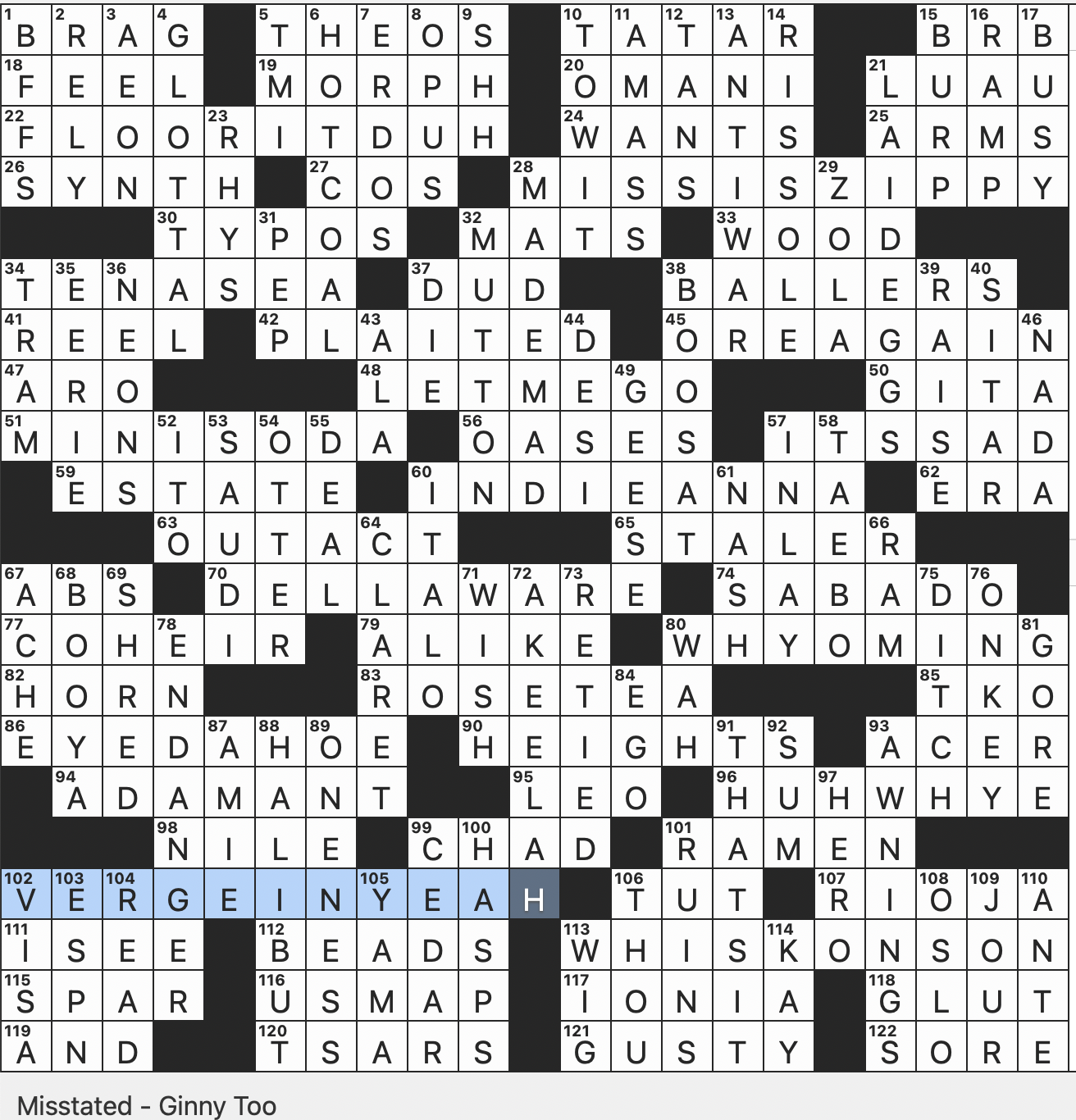 Rex Parker Does The NYT Crossword Puzzle June 2024