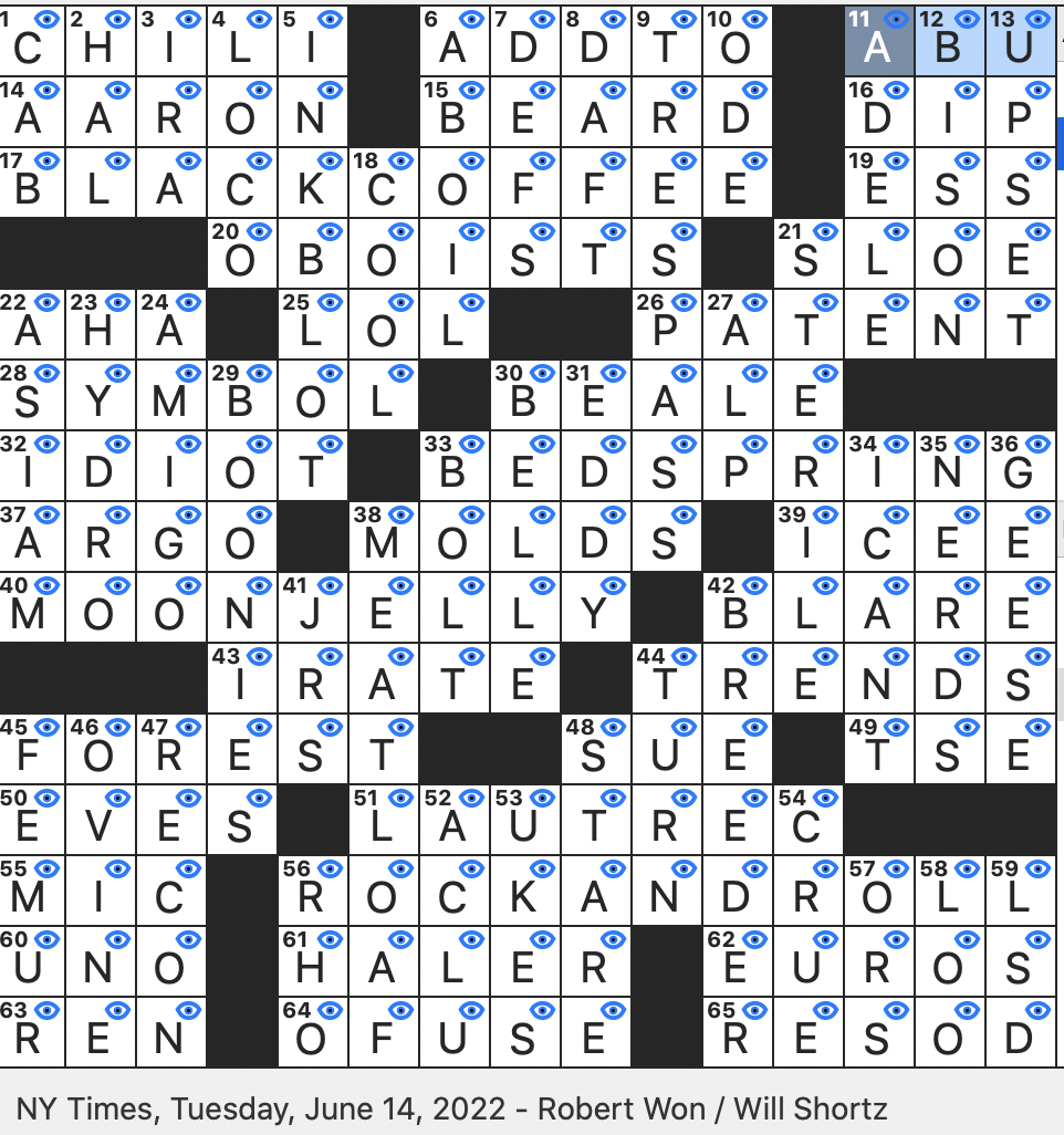 laconically crossword clue
