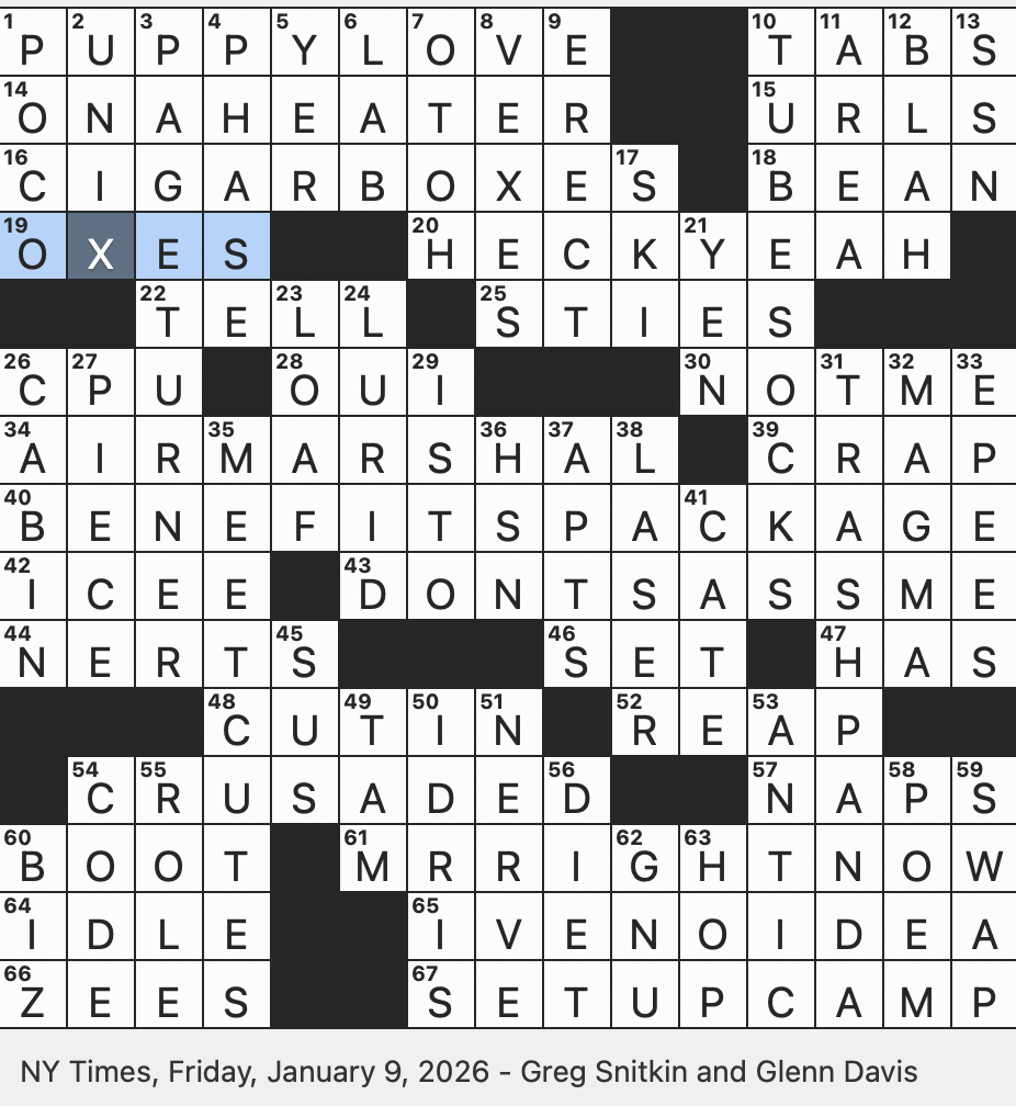 old hat crossword clue