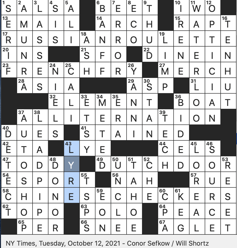 Rex Parker Does The NYT Crossword Puzzle One named Greek New Age Musician TUE 10 12 21 U shaped Stringed Instrument Counter Strike Of League Of Legends Old Dagger Tip Of A Shoelace Rex Parker Does The NYT Crossword Puzzle One named Greek New Age Musician TUE 10 12 21 U shaped Stringed Instrument Counter Strike Of League Of Legends Old Dagger Tip Of A Shoelace