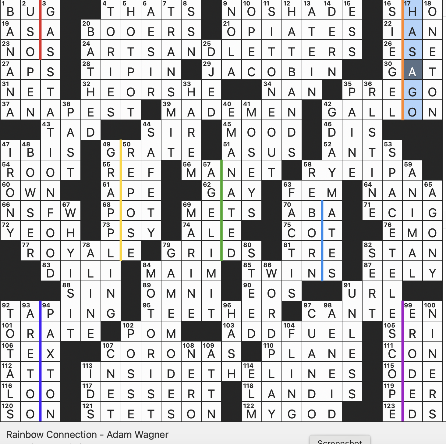 Rex Parker Does The NYT Crossword Puzzle One Tapped By Leadership SUN 3 2 25 Armada Vessel Sydneysider s Salutation Rebellion 19th century Chinese Conflict Encryption Code In Computer Science
