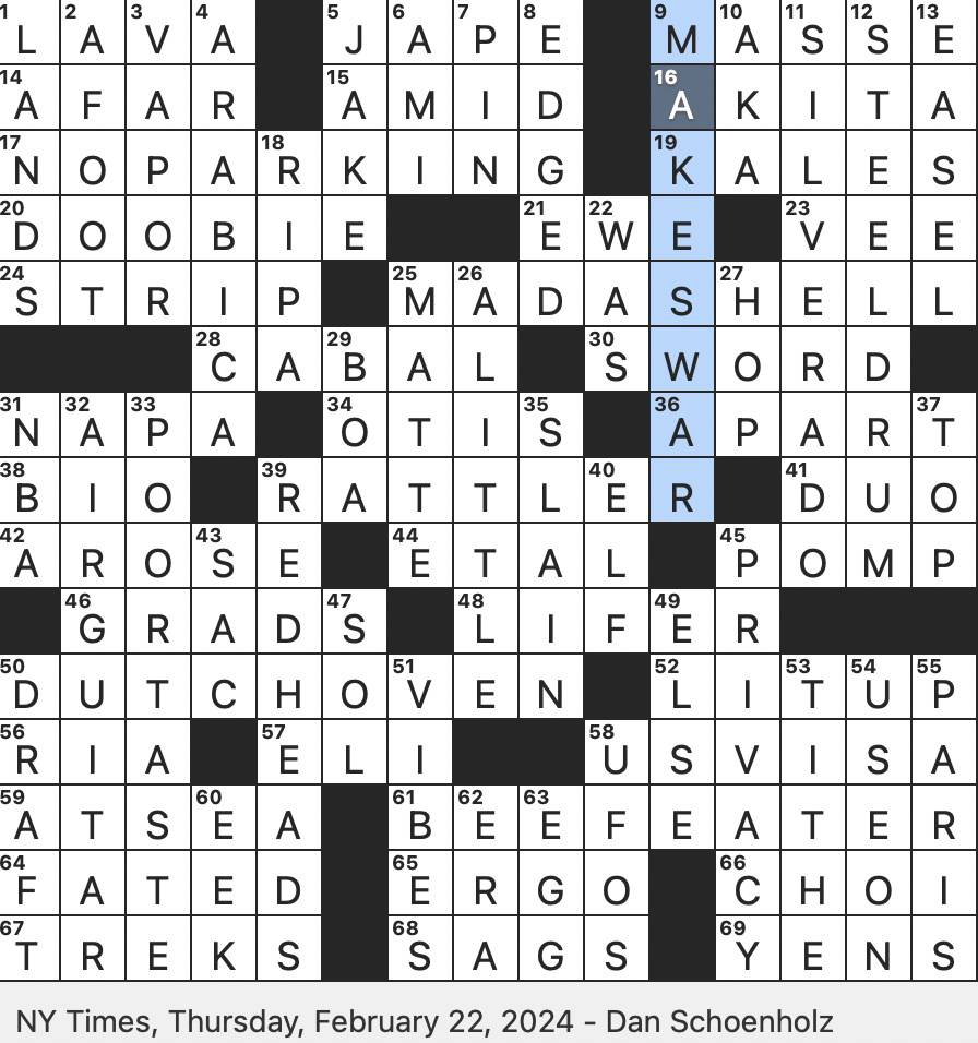 Rex Parker Does The NYT Crossword Puzzle Plein air Prop THU 2 22 24 Puckish Sort What Some Are Dyeing To Be Issuance From An American Embassy In Brief Formosa Rex Parker Does The NYT Crossword Puzzle Plein air Prop THU 2 22 24 Puckish Sort What Some Are Dyeing To Be Issuance From An American Embassy In Brief Formosa
