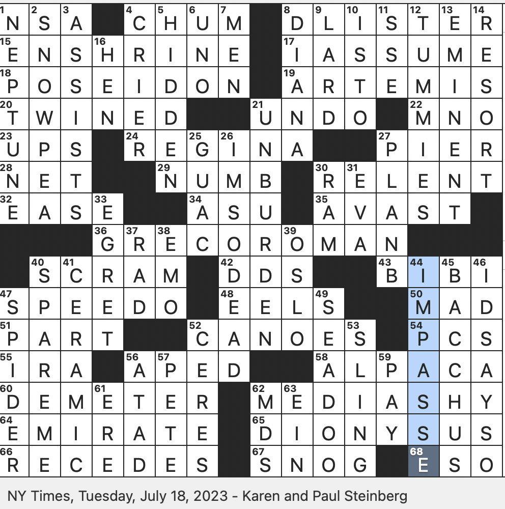 drunkard crossword clue