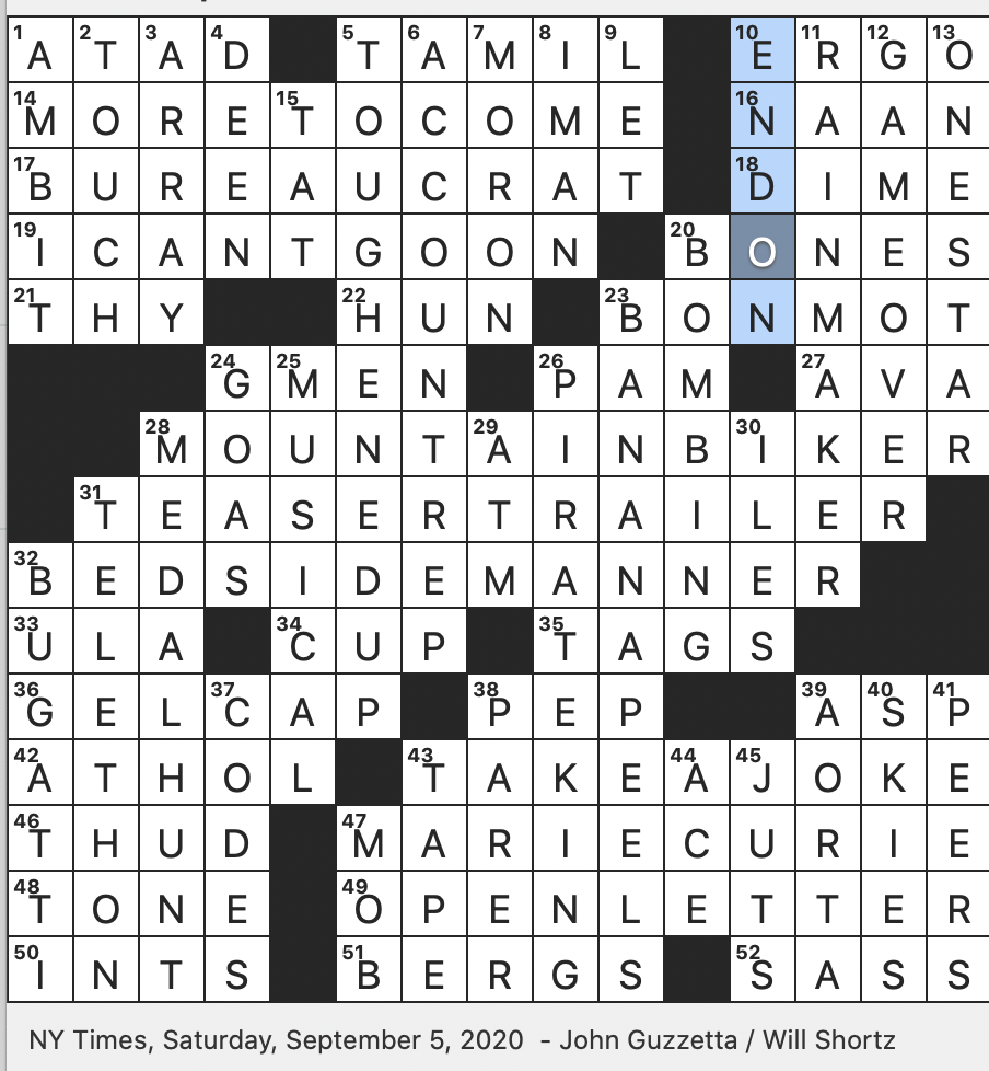 Rex Parker Does The NYT Crossword Puzzle Roman Foeman SAT 9 5 20 Dice In Slang Source Of Brachiocephalic Trunk Rex Parker Does The NYT Crossword Puzzle Roman Foeman SAT 9 5 20 Dice In Slang Source Of Brachiocephalic Trunk