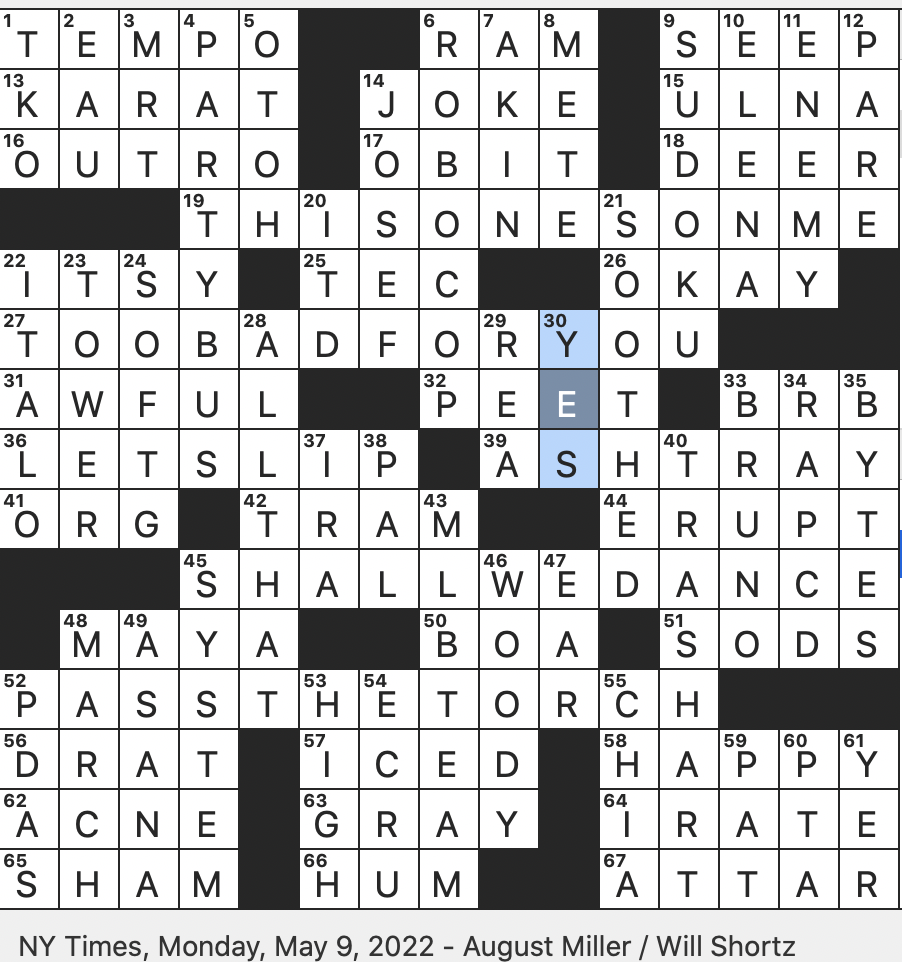 muse of lyric poetry crossword clue