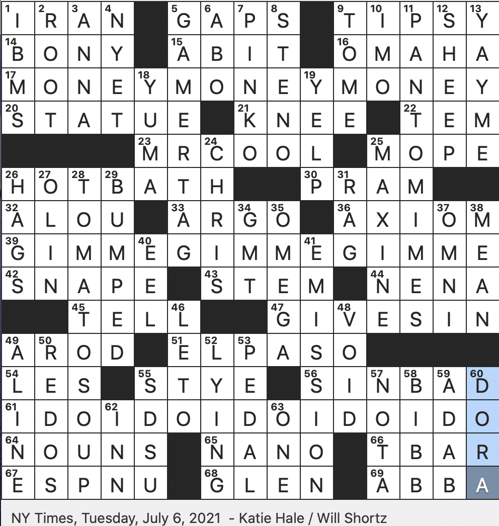 Rex Parker Does The NYT Crossword Puzzle Staples Of British Christmastime Theater TUE 7 6 21 User Name On An Xbox Hrs At The Prime Meridian