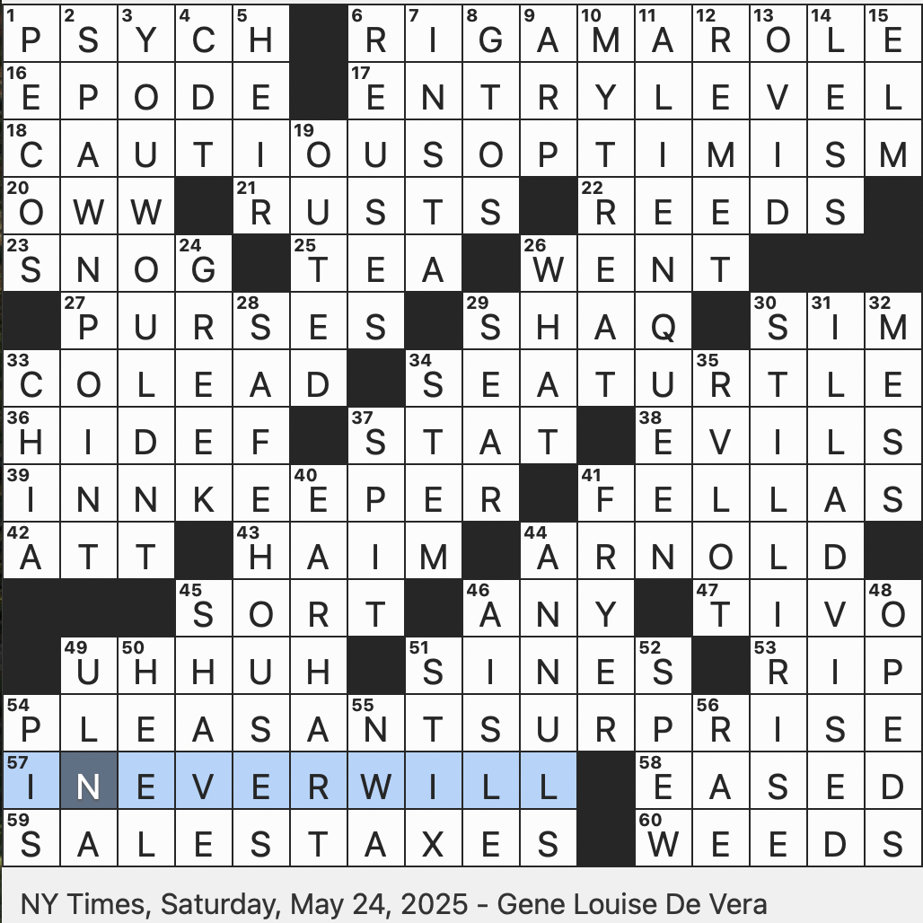 offspring crossword clue