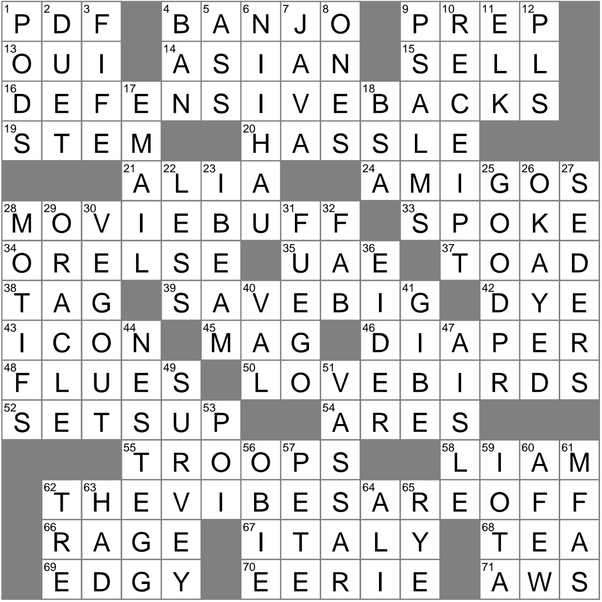 vocalist sumac crossword puzzle clue