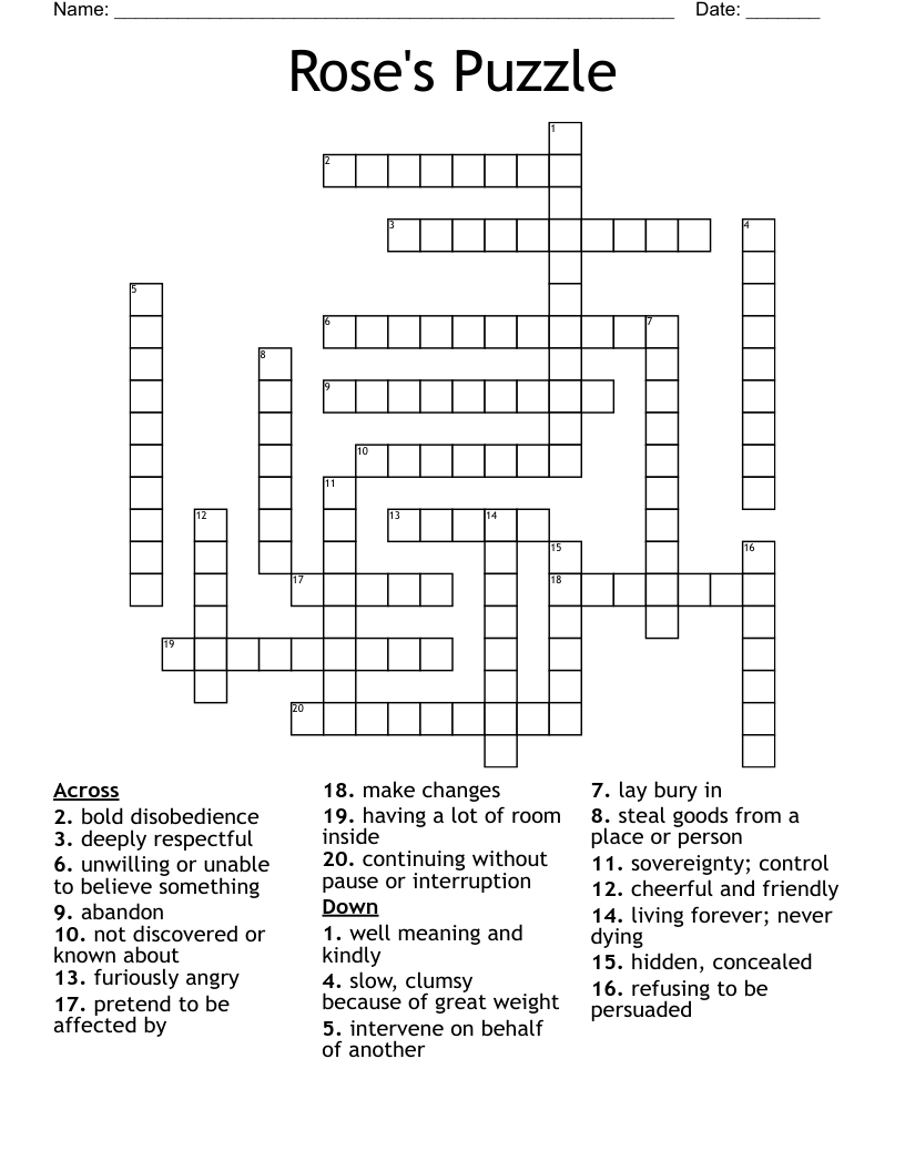 clumsy person crossword clue
