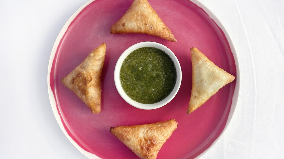 Salmon Sambuus Recipe Los Angeles Times Salmon Sambuus Recipe Los Angeles Times