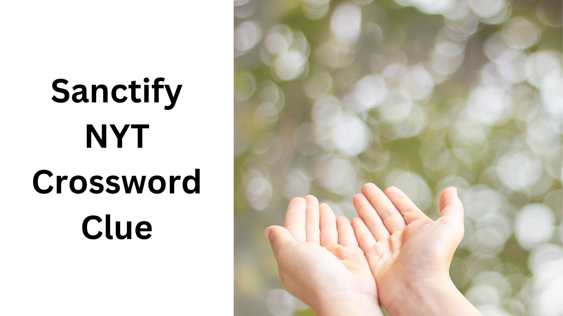 Sanctify NYT Crossword Clue October 10 2024 Sanctify NYT Crossword Clue October 10 2024