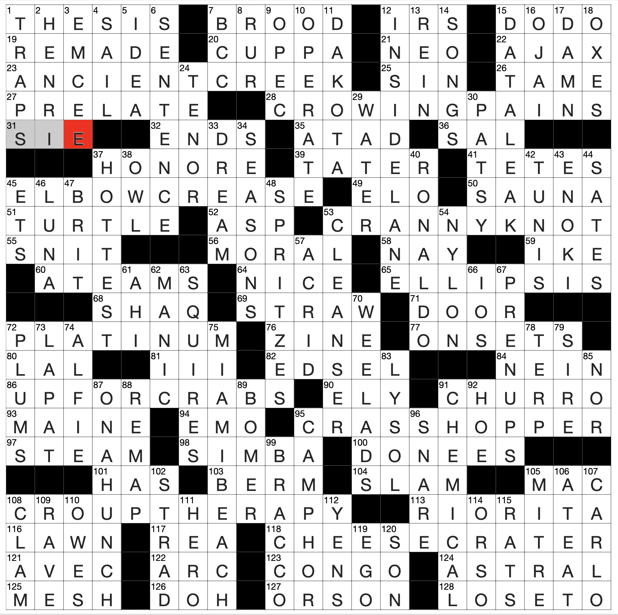 Saturday October 11 2025 Diary Of A Crossword Fiend