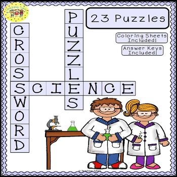 Science Crossword Puzzles By Teaching Tykes Teachers Pay Teachers Science Crossword Puzzles By Teaching Tykes Teachers Pay Teachers