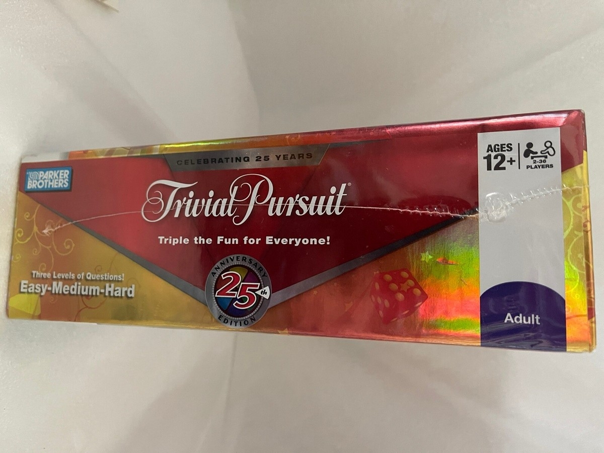 SEALED Trivial Pursuit 25th Anniversary Edition Celebrating Years Board Game EBay