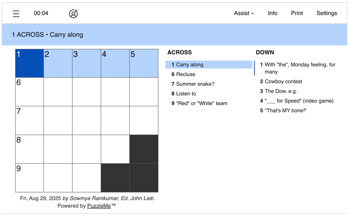 seattle nytimes crossword