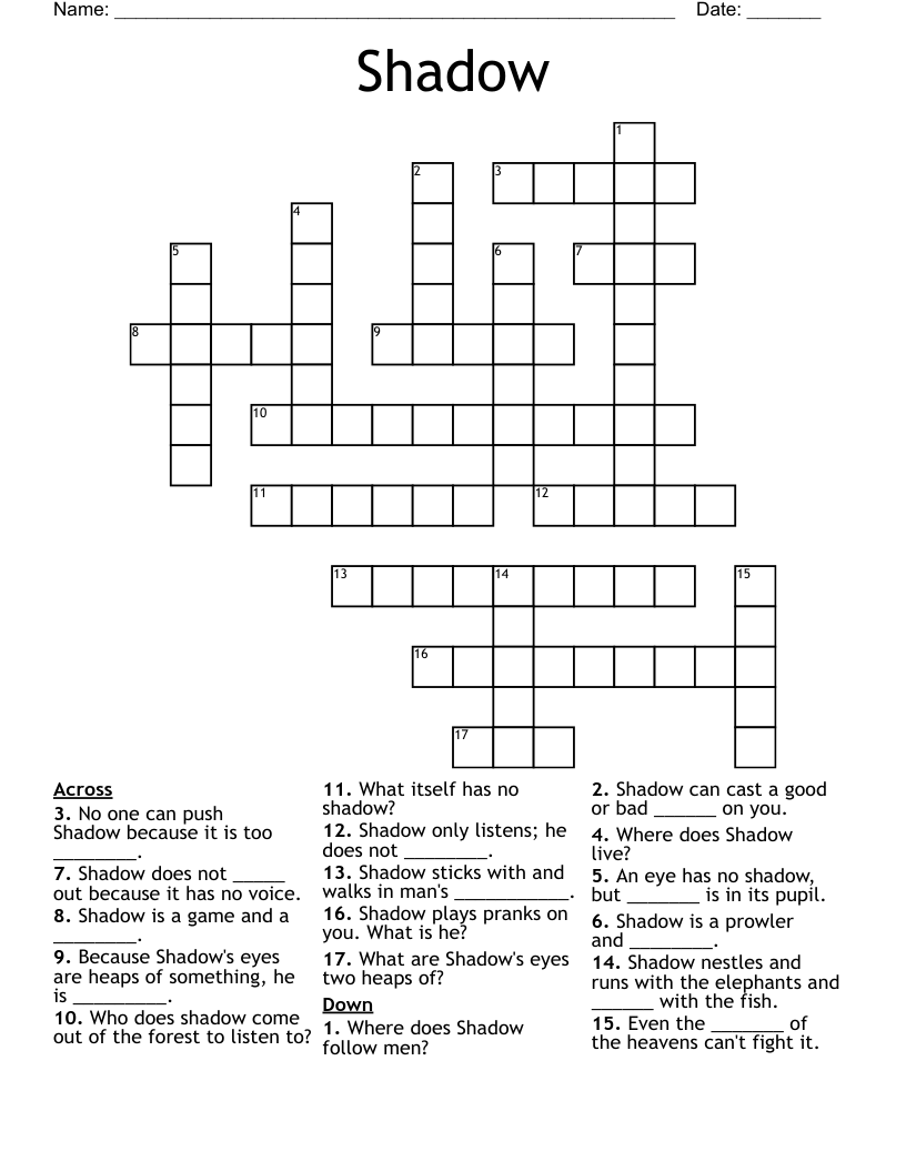Shadow Crossword WordMint