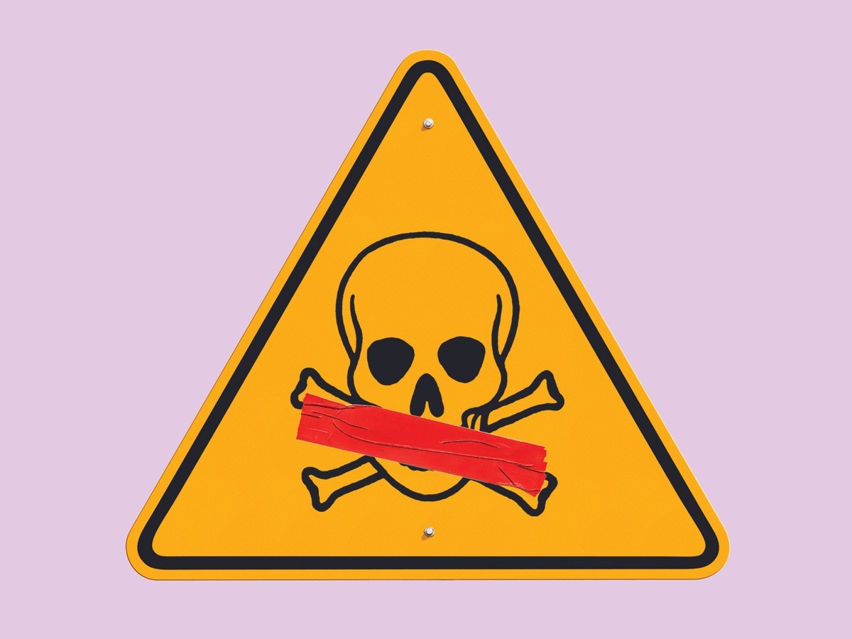 warning sign crossword clue