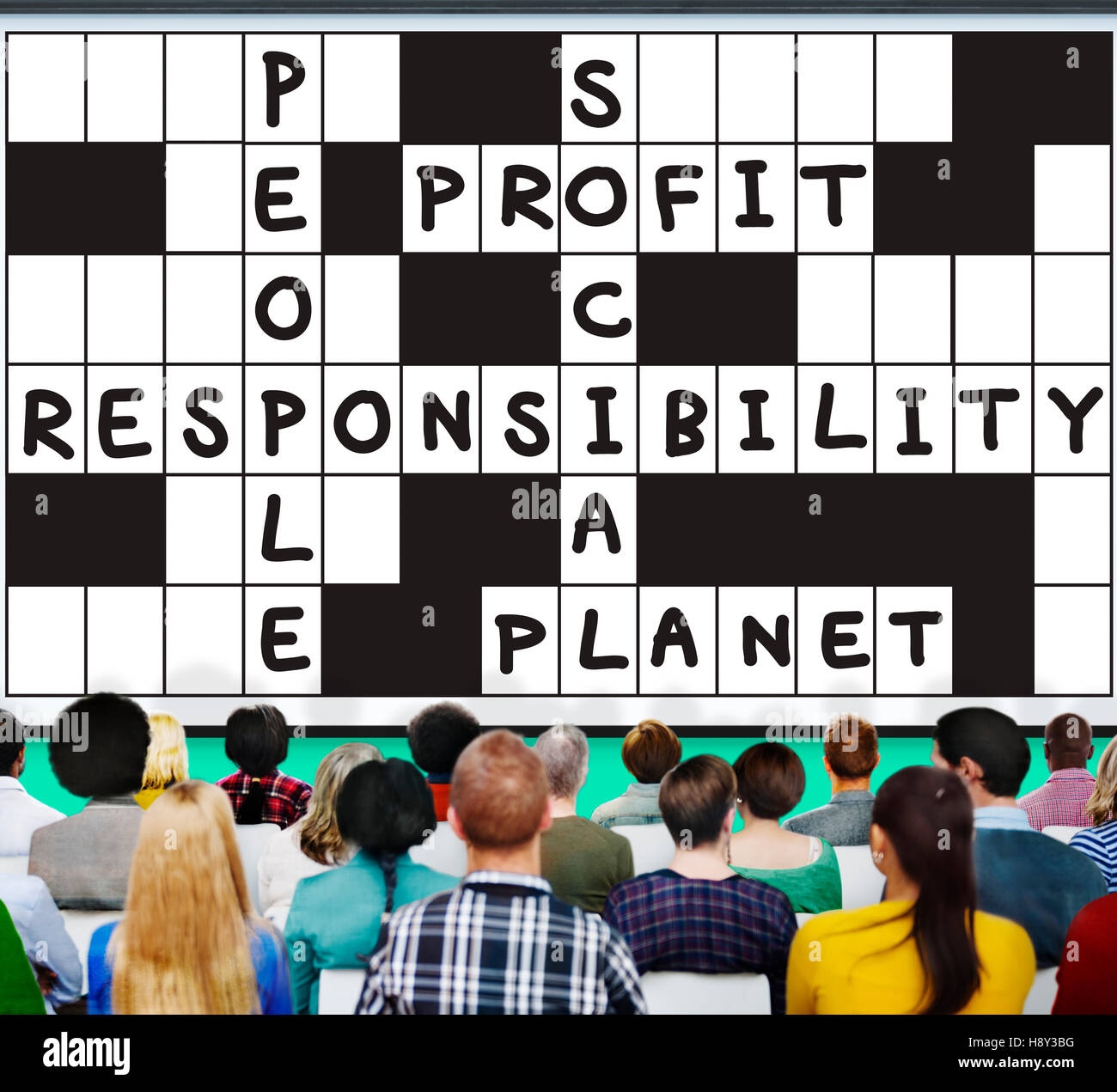 Social Responsibility Crossword Puzzle Hi res Stock Photography And Images Alamy