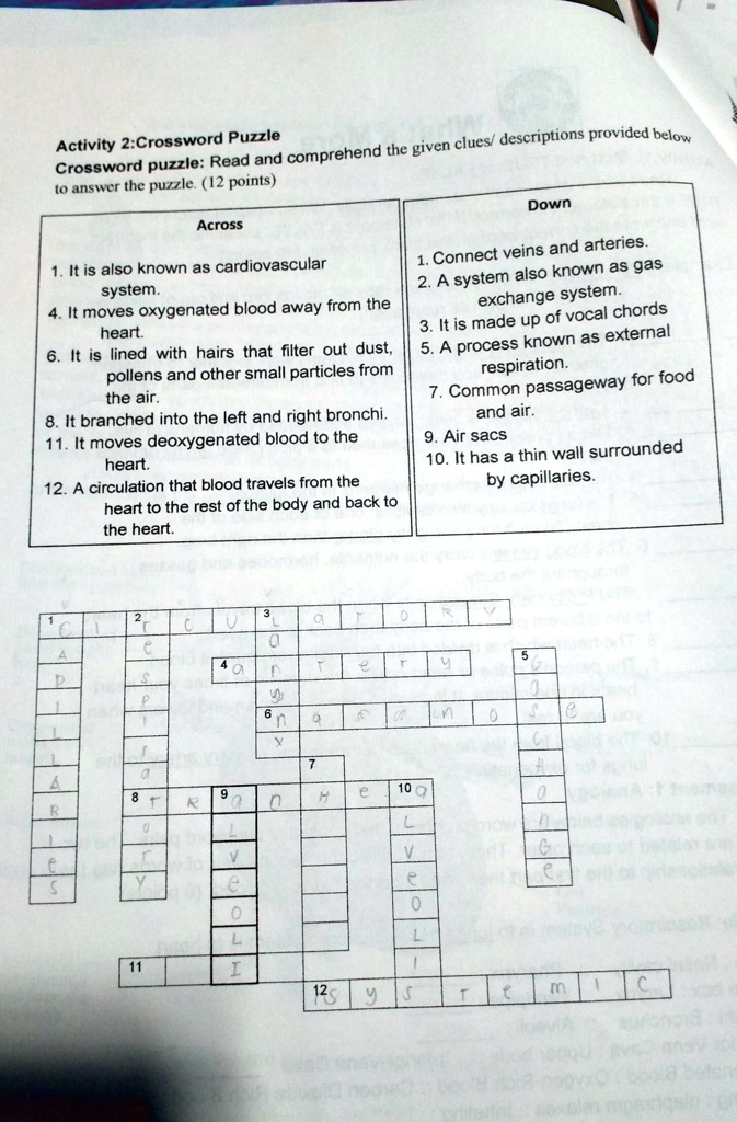 SOLVED Grade 9 Science Module Activity 2 Crossword Puzzle Activity 2 