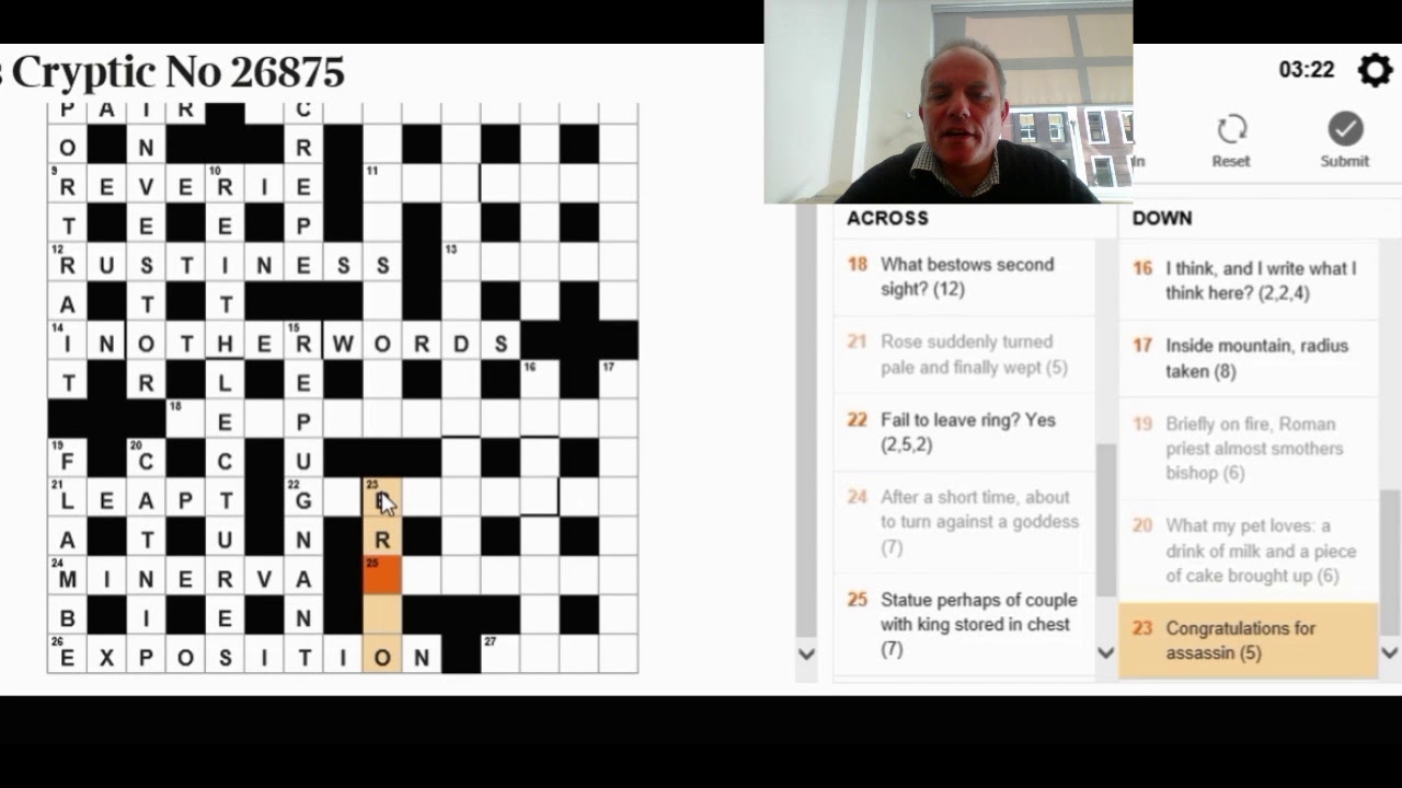 Solving The Times Crossword On 6th Nov YouTube Solving The Times Crossword On 6th Nov YouTube
