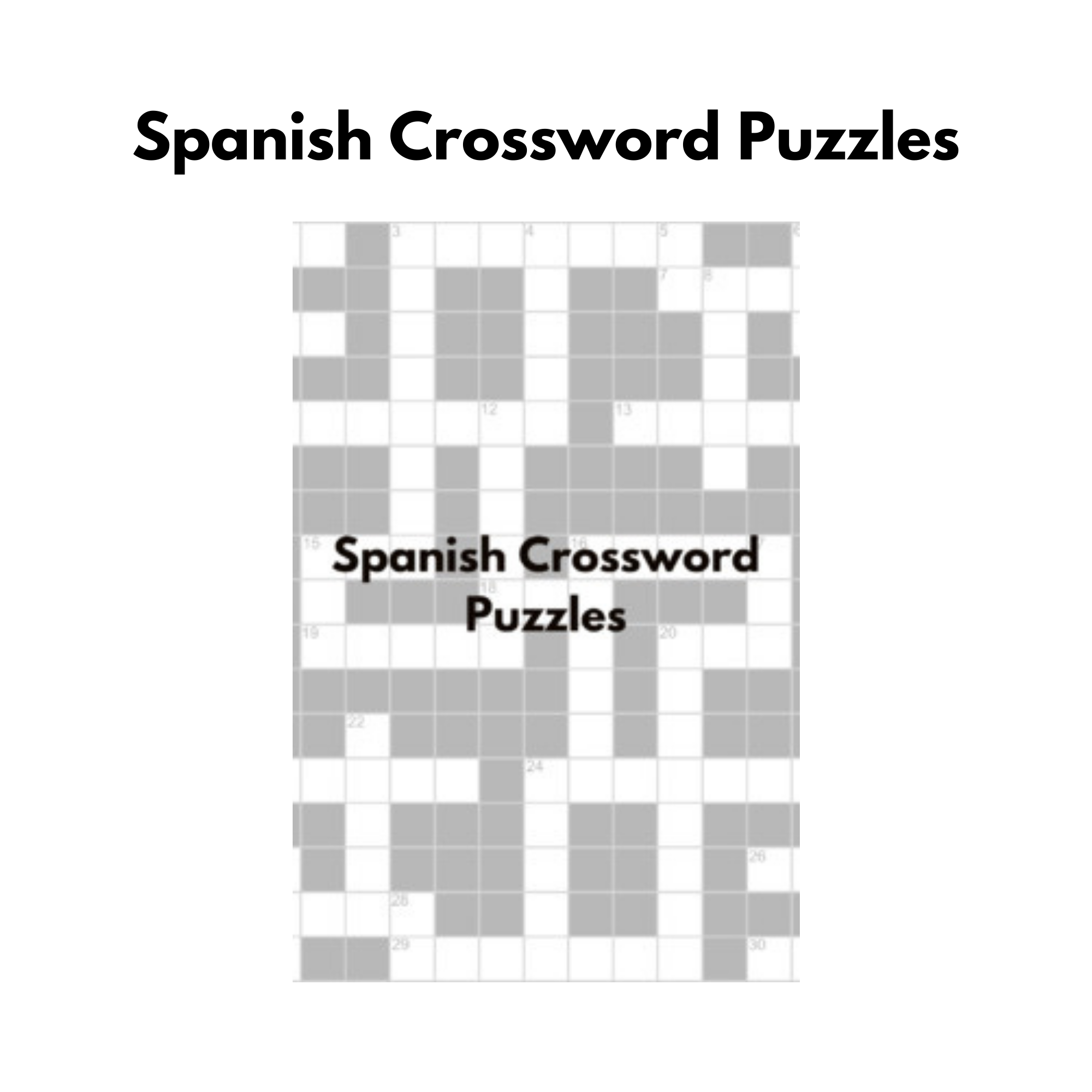 Spanish Crossword Puzzles Real Life Language