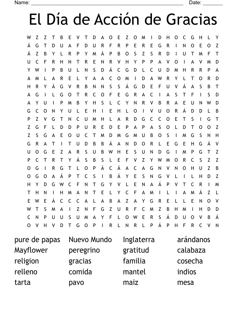 Spanish Thanksgiving Crossword Puzzle Answers Sally Crossword Puzzles Spanish Thanksgiving Crossword Puzzle Answers Sally Crossword Puzzles