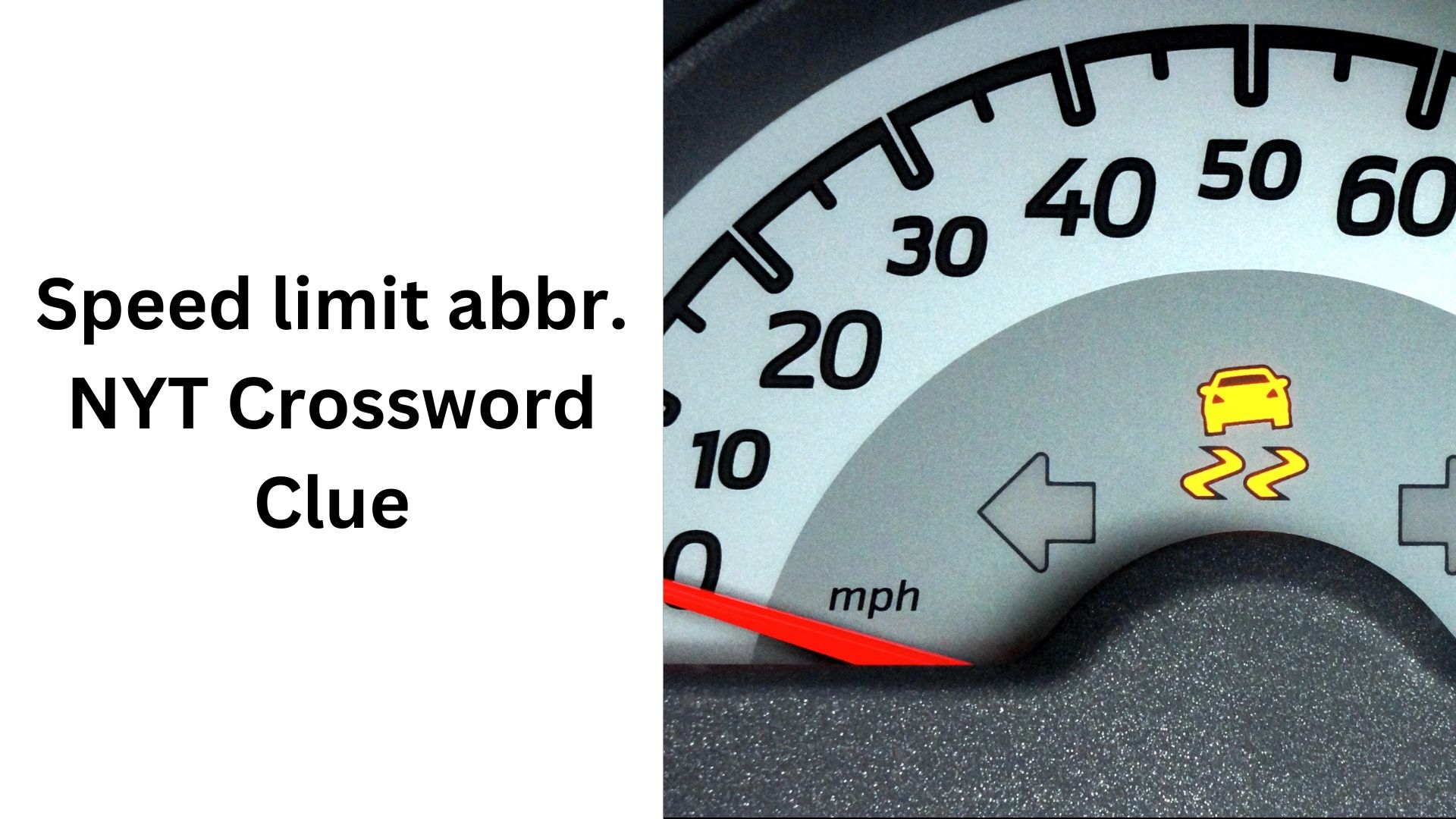 Speed Limit Abbr NYT Crossword Clue January 25 2025