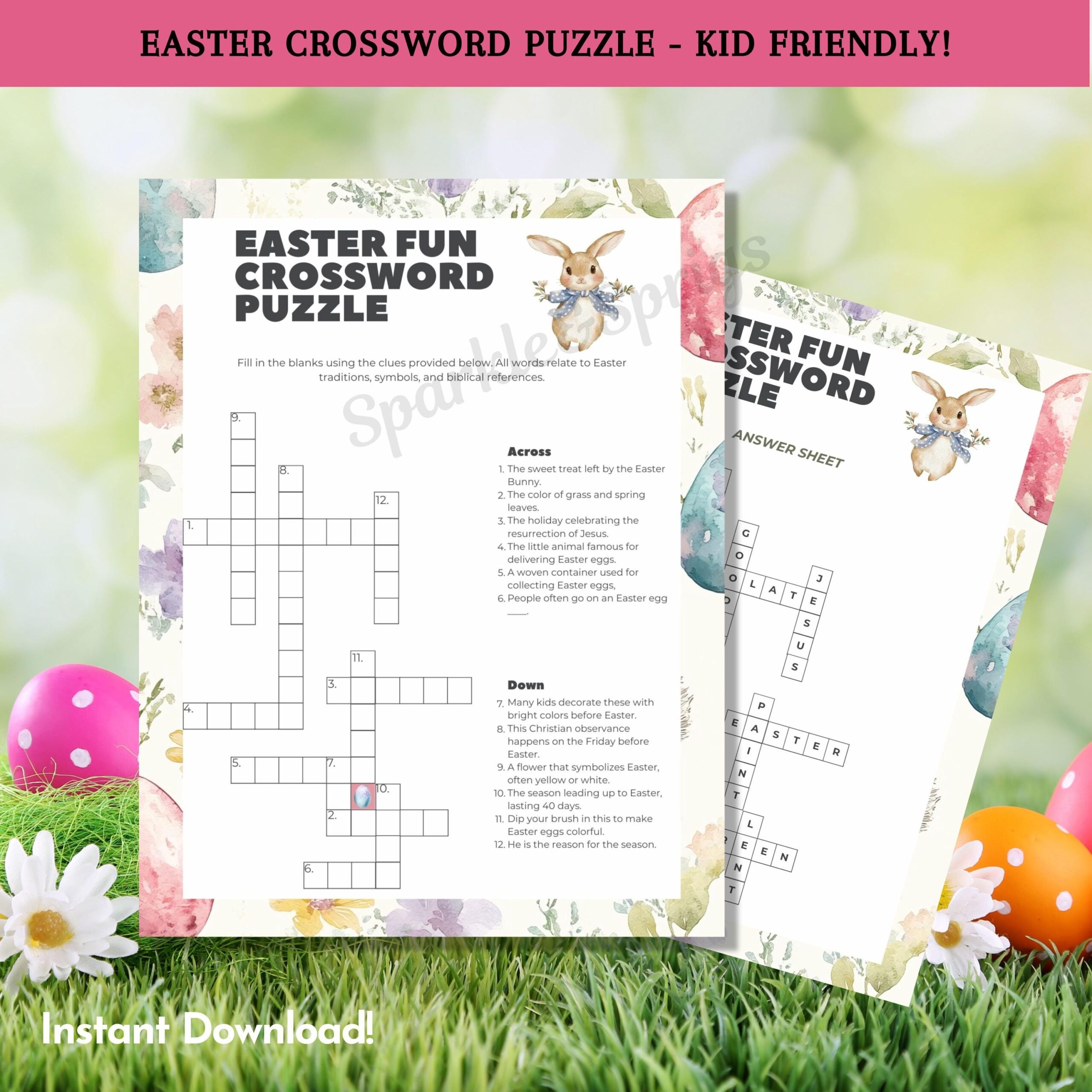 springtime side crossword clue