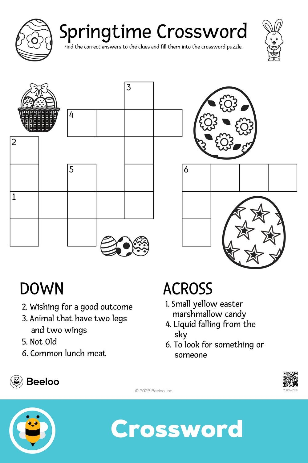 Springtime Easter Crossword Puzzle
