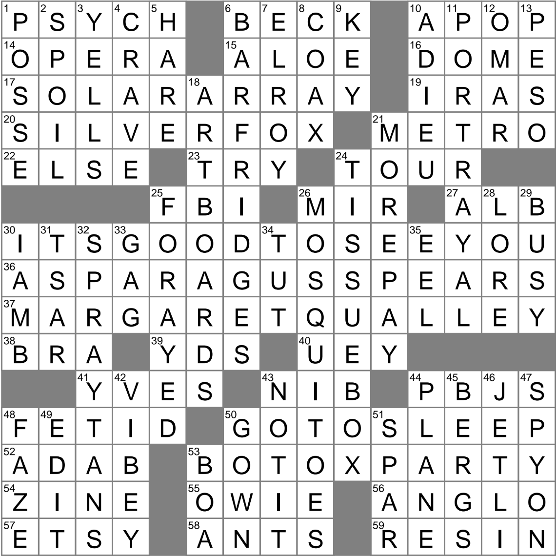 Springtime Side Crossword Clue Archives LAXCrossword Springtime Side Crossword Clue Archives LAXCrossword