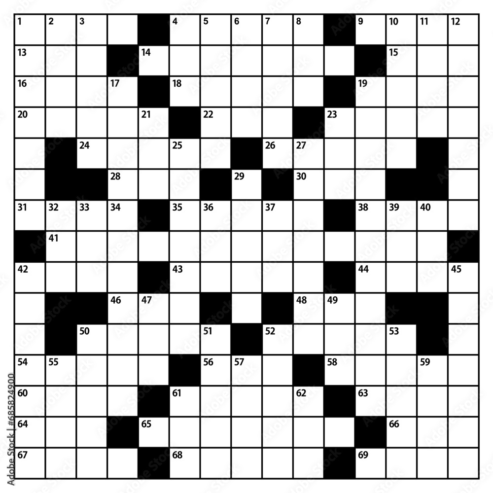 Square Crossword Puzzle Vector Graphic American style Crossword Puzzle Square Crossword Puzzle Vector Graphic American style Crossword Puzzle
