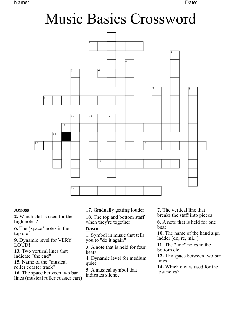 symbol crossword puzzle clue