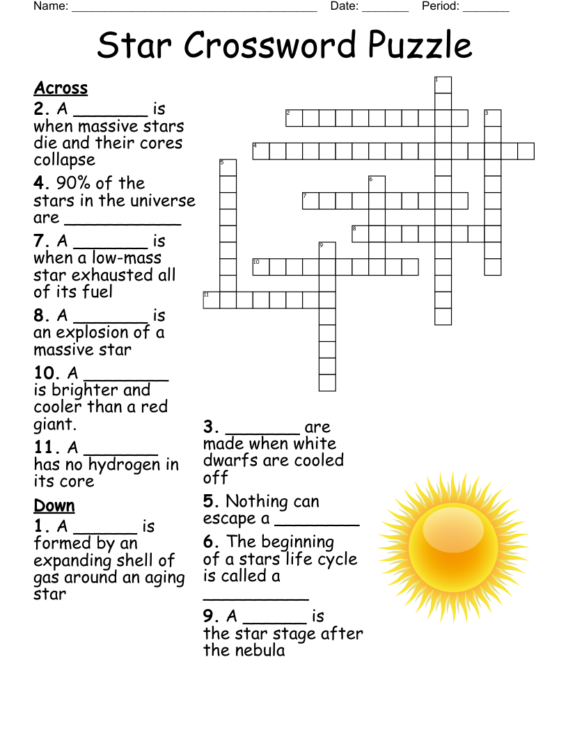 Star Ledger Crossword Puzzle Printable Easy Crossword Puzzles