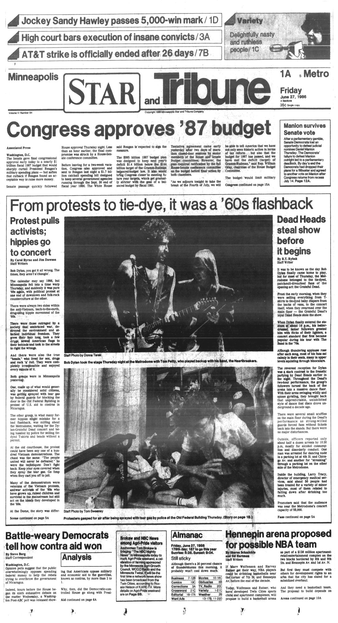 Star Tribune Magazine Bob Dylan Front Cover