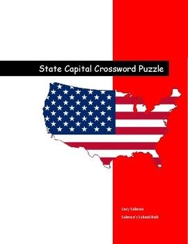 State Capital Crossword Puzzle