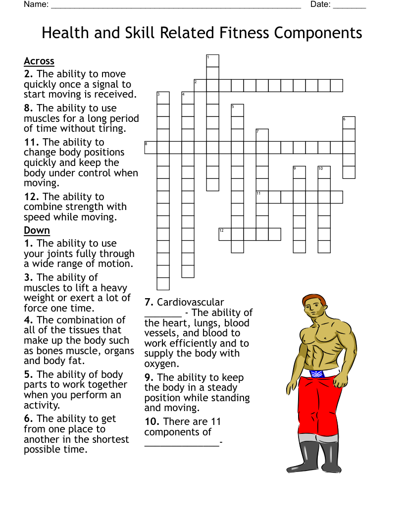 STRENGTH AND CONDITIONING Crossword WordMint