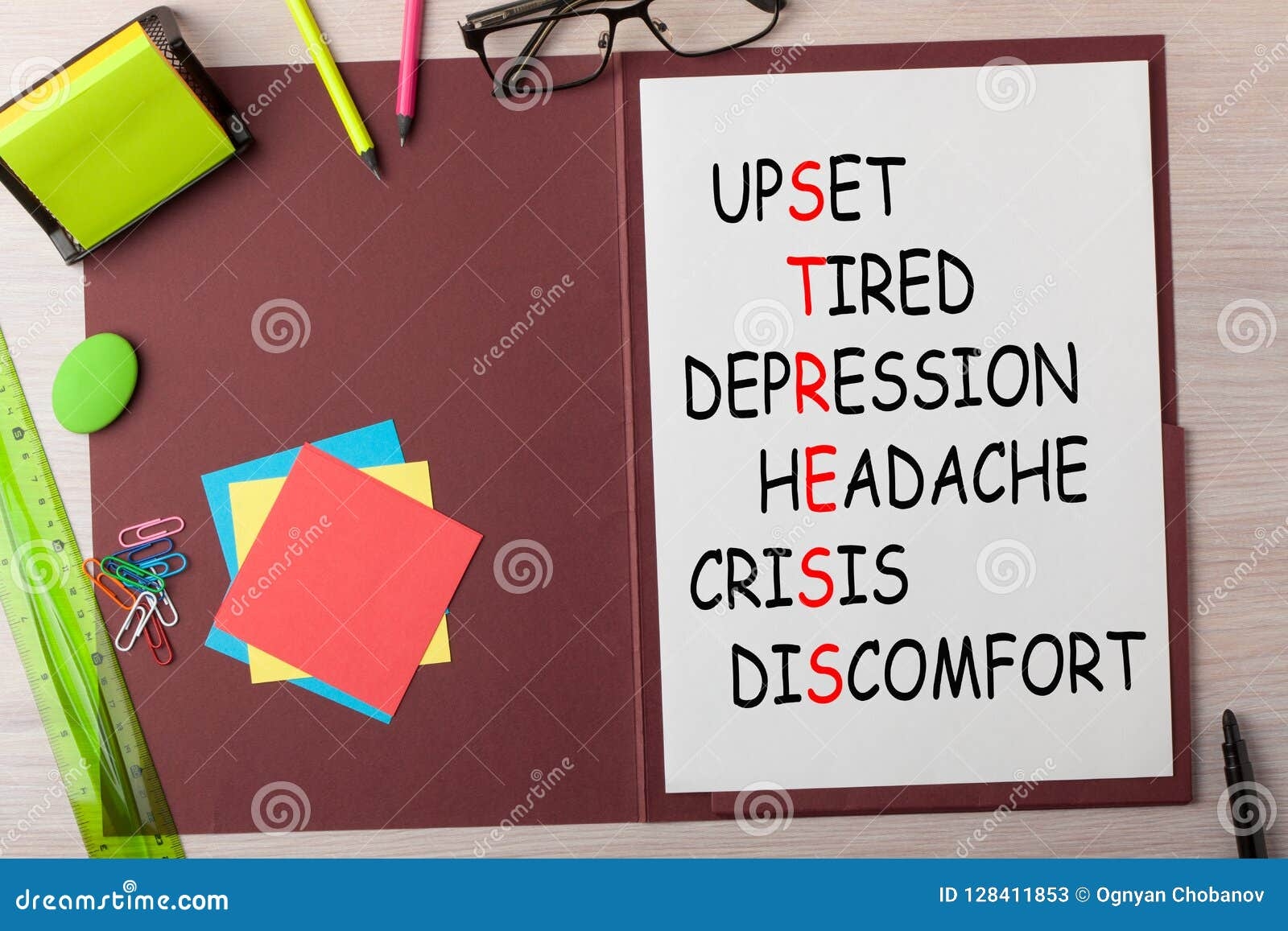 Stress Crossword Clue Stock Image Image Of Anxious 128411853